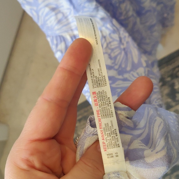 New! Free people slip on boho-chick tier  cornflower combo maxi dress sz S lilac - Picture 12 of 15